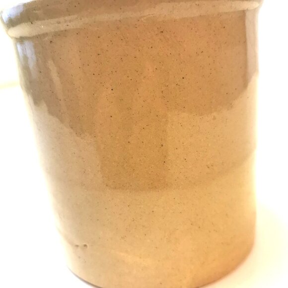 Antique RRP Co Roseville Ohio Stoneware Crock 5.5" - Early 1920s Pottery Jar - Picture 2 of 10